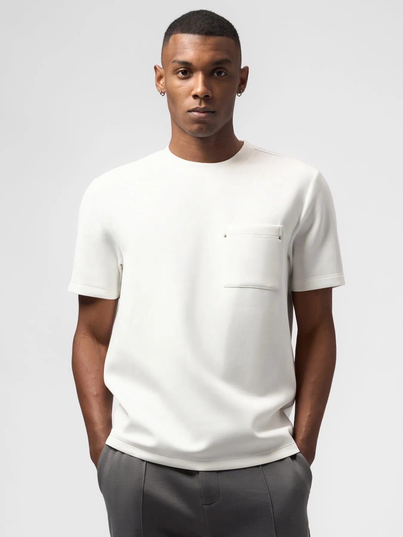 Modal Blend Pocket Tee And Cozyapscer Straight Leg Pant Set sold by Fioboc product image thumbnail 2