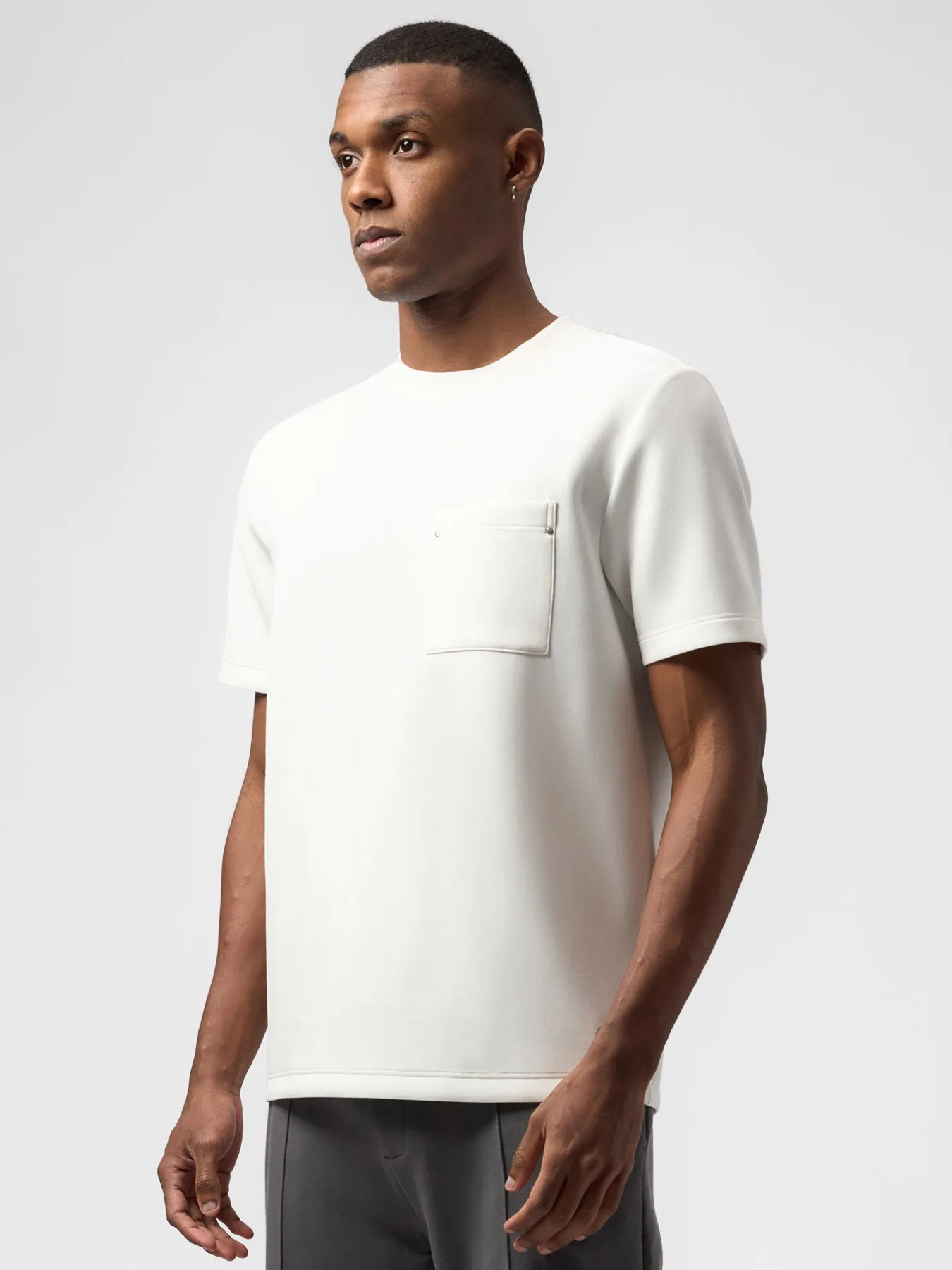 Modal Blend Pocket Tee And Cozyapscer Straight Leg Pant Set sold by Fioboc product image thumbnail 3