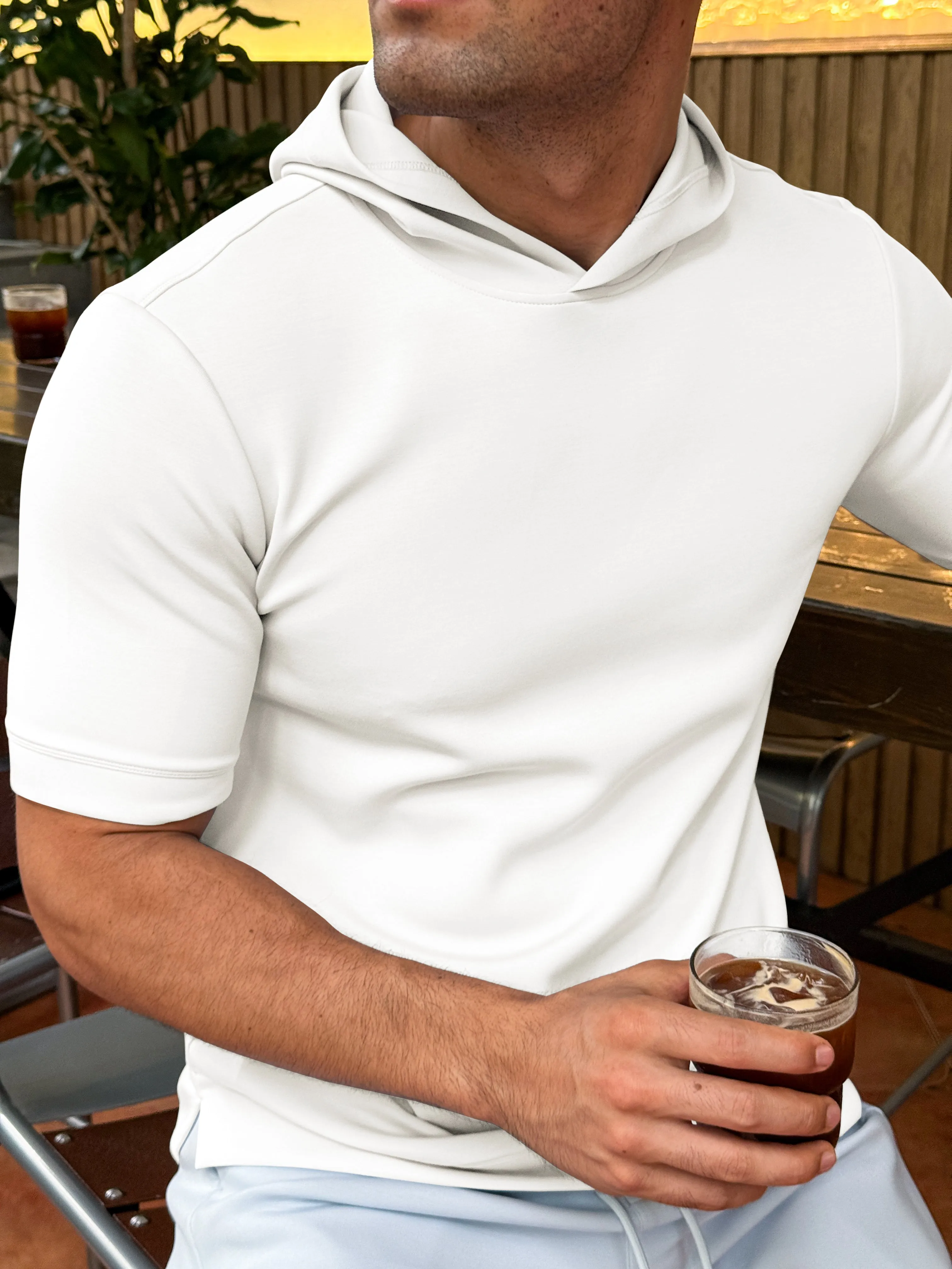 Modal Blend Short Sleeve Hoodie And Weekend Jogger Set sold by Fioboc product image thumbnail 3