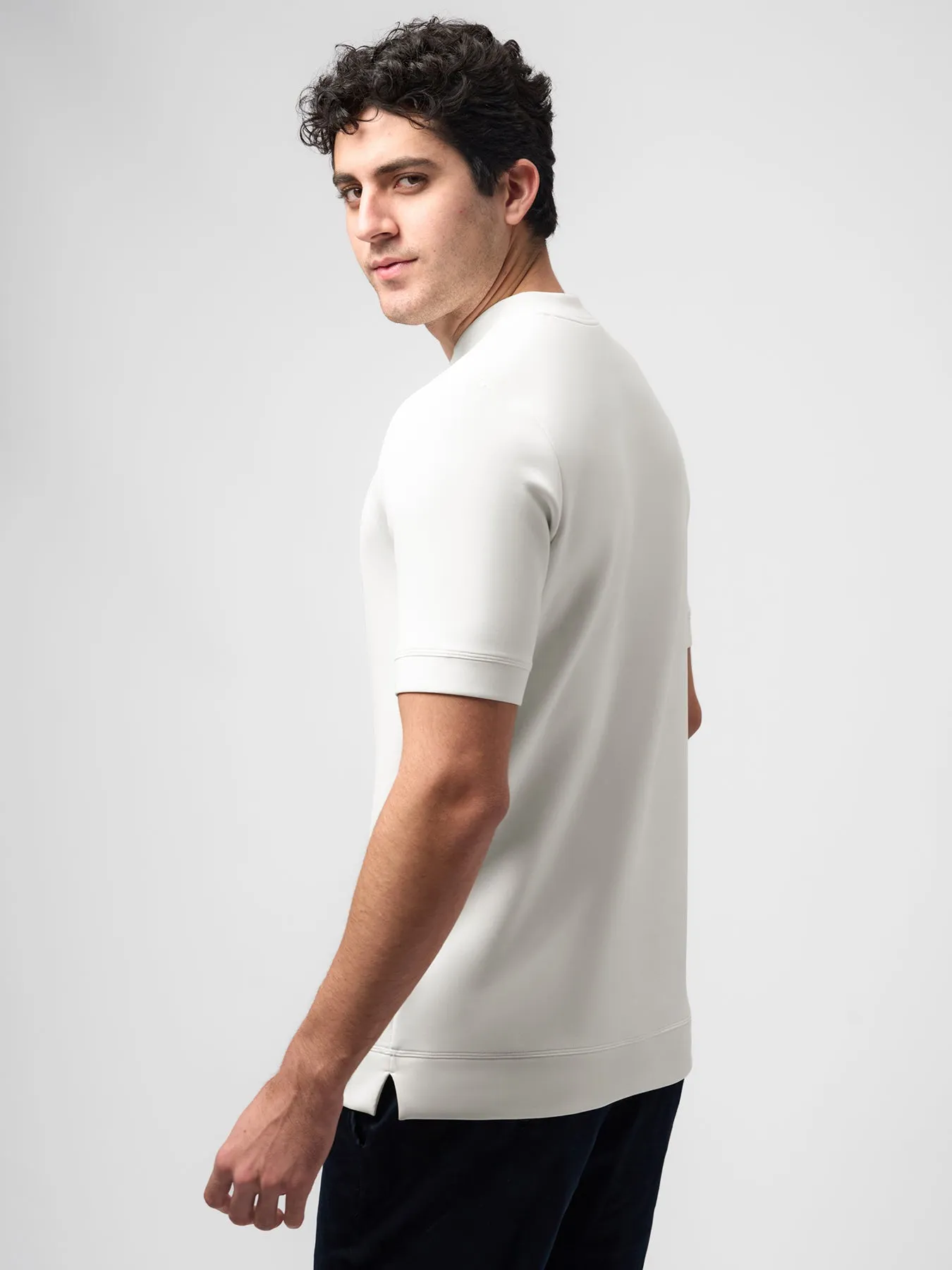 Modal Blend Short Sleeve Tee And Cozyapscer Straight Leg Pant Set sold by Fioboc product image thumbnail 3