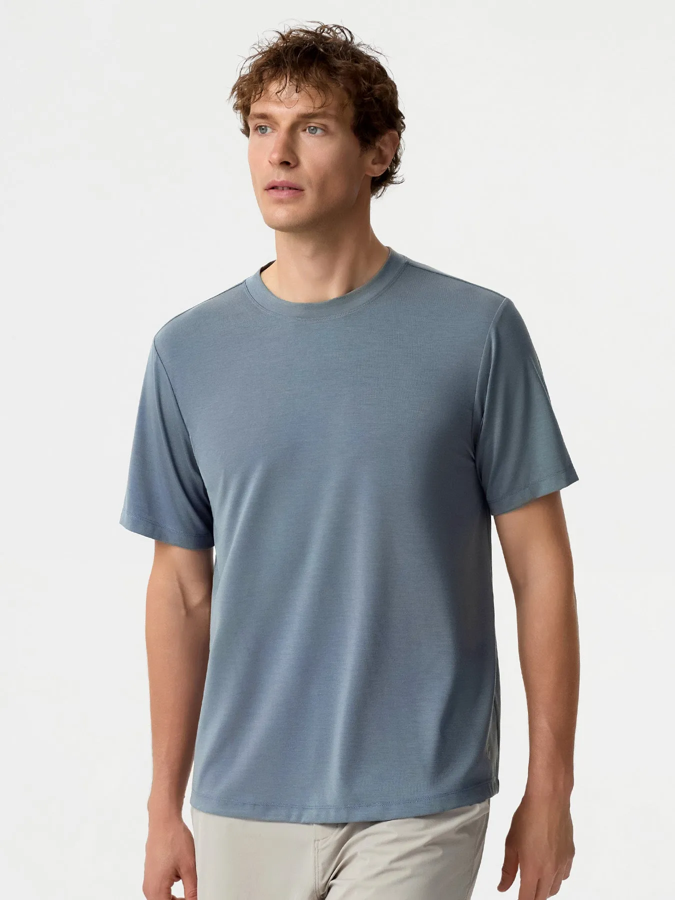 Modal Air Crew Neck Tee sold by Fioboc product image thumbnail 4