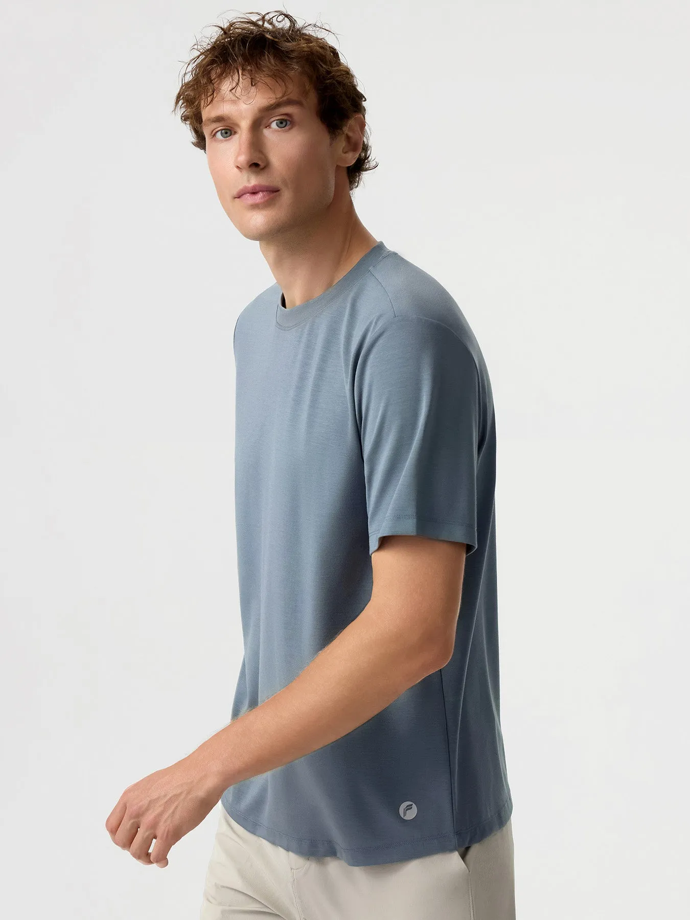 Modal Air Crew Neck Tee sold by Fioboc product image thumbnail 3
