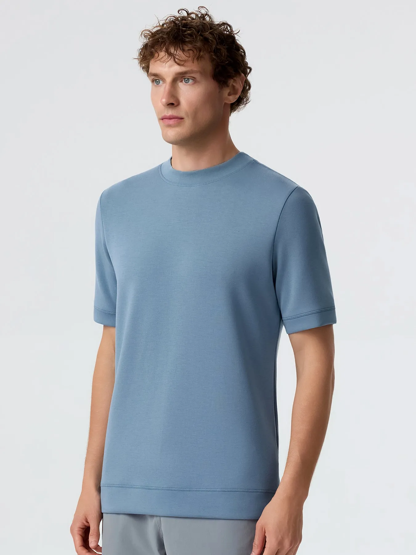 Modal Blend Short Sleeve Tee And Casual Short 8" Set sold by Fioboc product image thumbnail 2