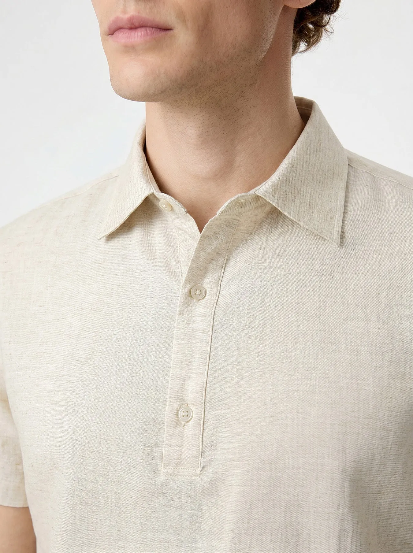 Leisure Linen Polo Shirt sold by Fioboc product image thumbnail 2