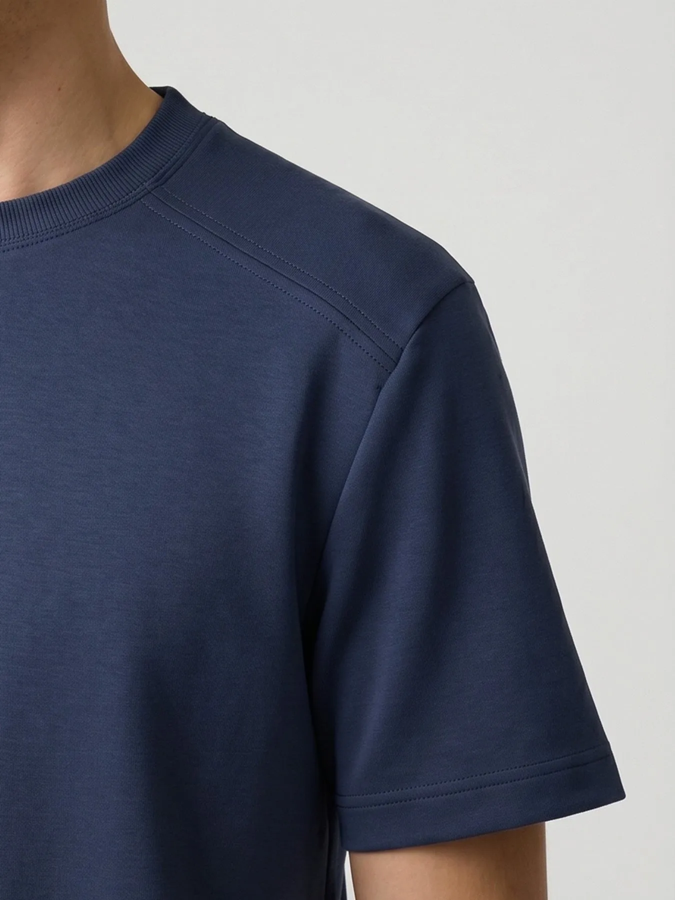 Weekend Performance Structured Crewneck Tee sold by Fioboc product image thumbnail 4