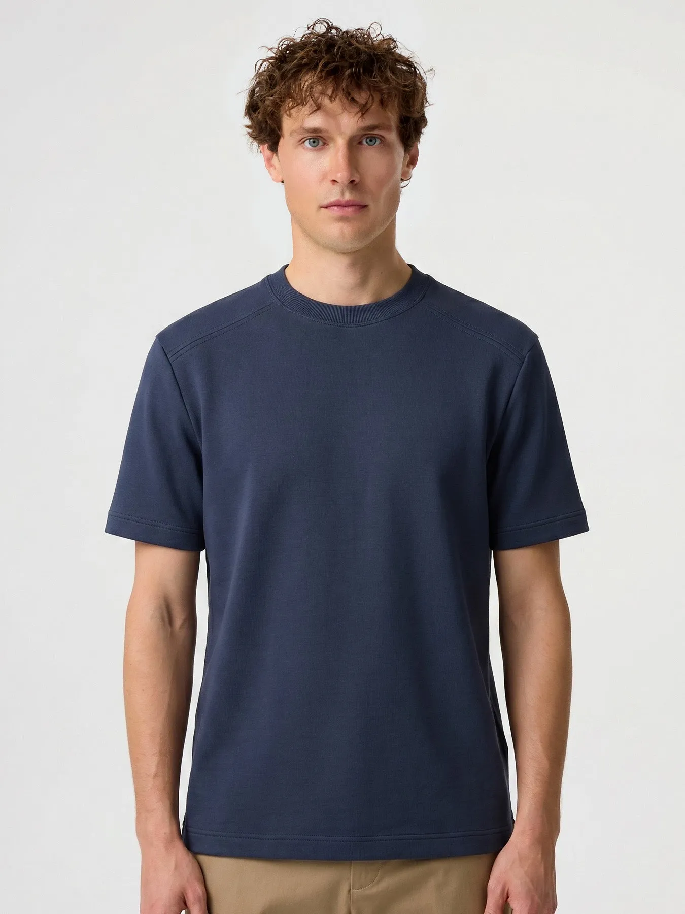 Weekend Performance Structured Crewneck Tee sold by Fioboc