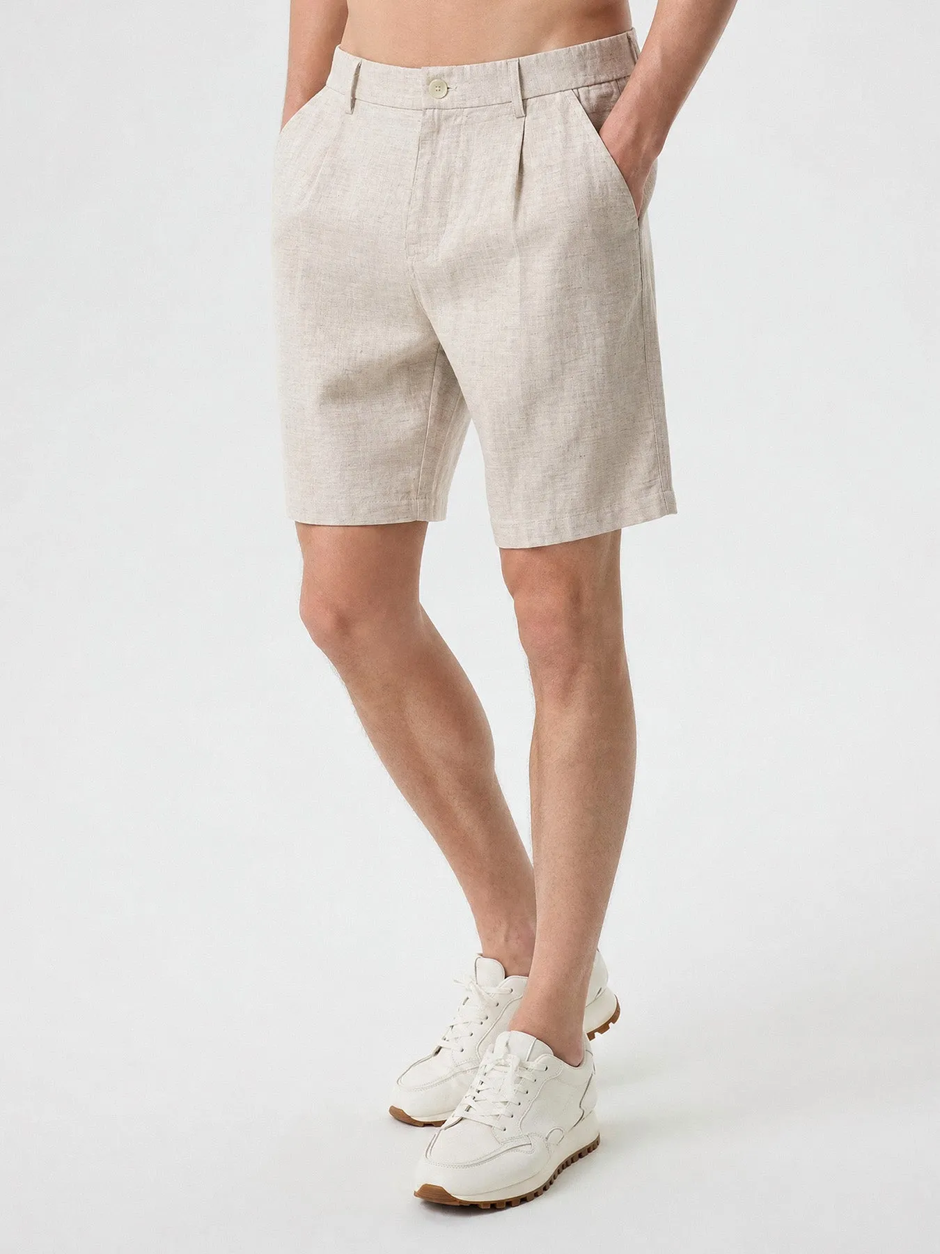 Leisure Linen Shorts 8" sold by Fioboc product image thumbnail 3