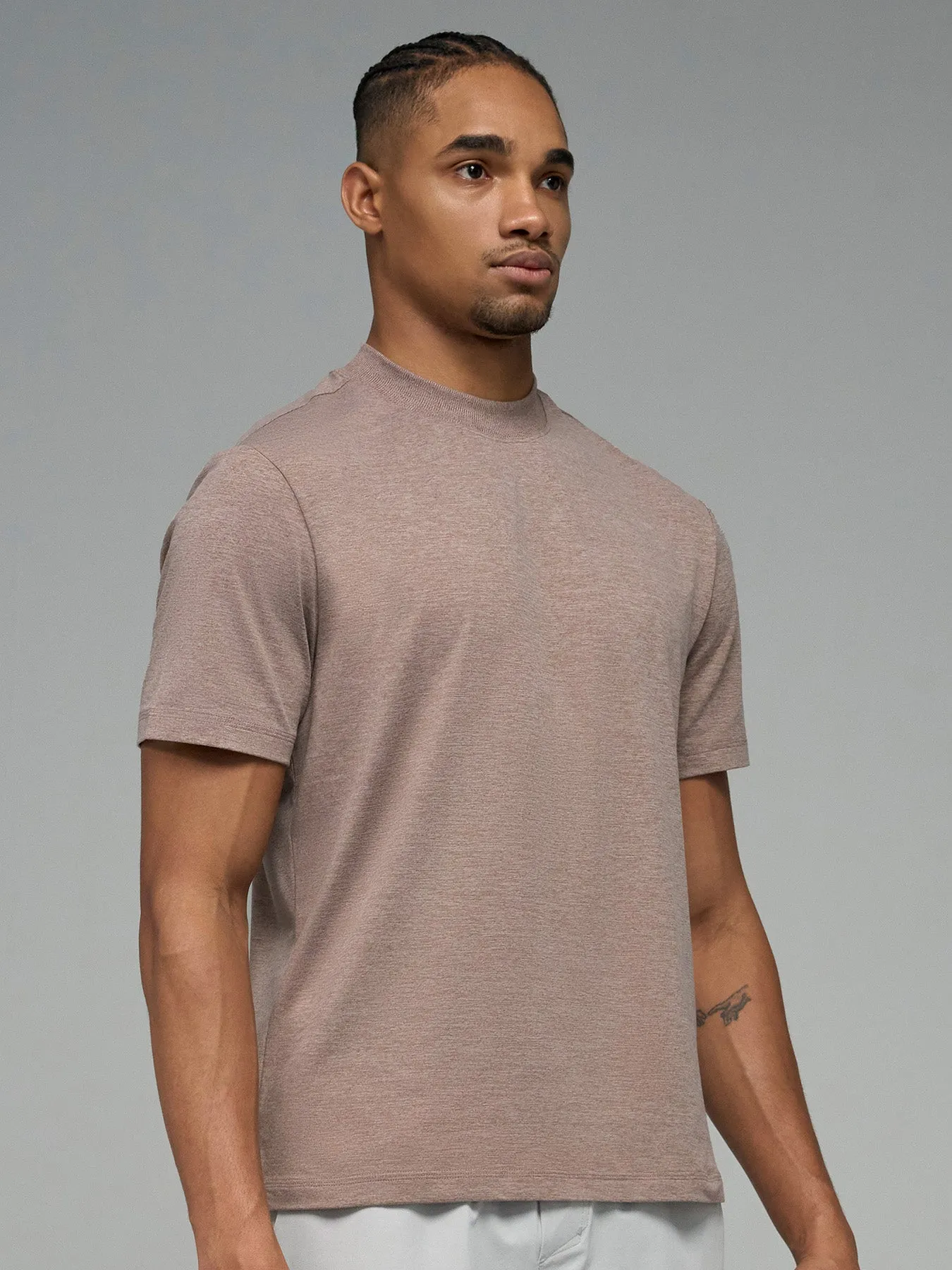 Velou Daily Ribbed Crewneck Split-Hem Tee sold by Fioboc product image thumbnail 2