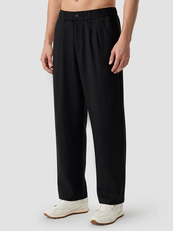Leisure 100% Linen Straight-Leg Pants made by Fioboc
