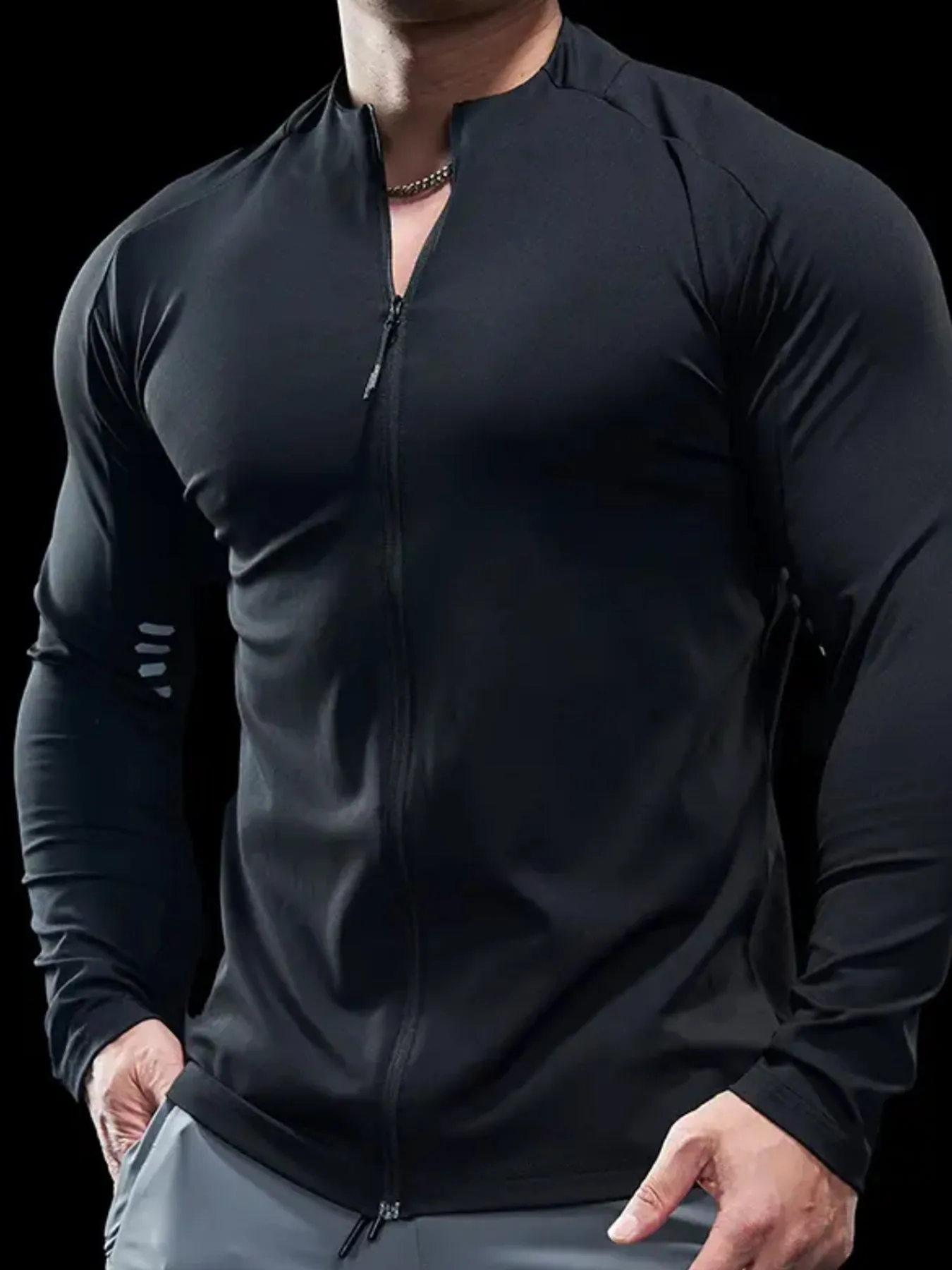 SmoothBlend Quick Dry Sports Fitness Jacket sold by Fioboc product image thumbnail 2