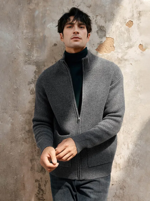 GentleKnit Full Zip Sweater Jacket sold by Fioboc