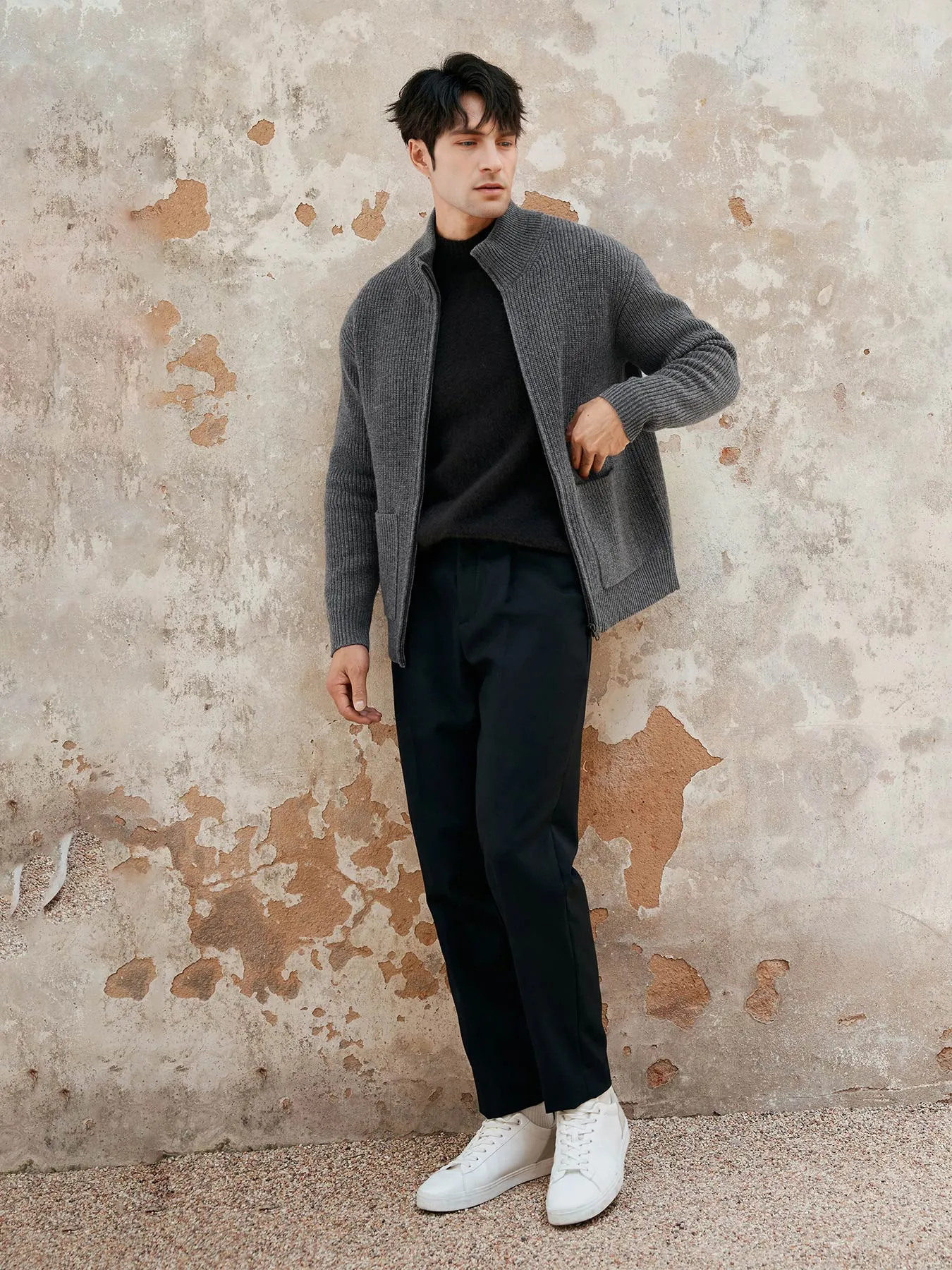 GentleKnit Full Zip Sweater Jacket sold by Fioboc product image thumbnail 4