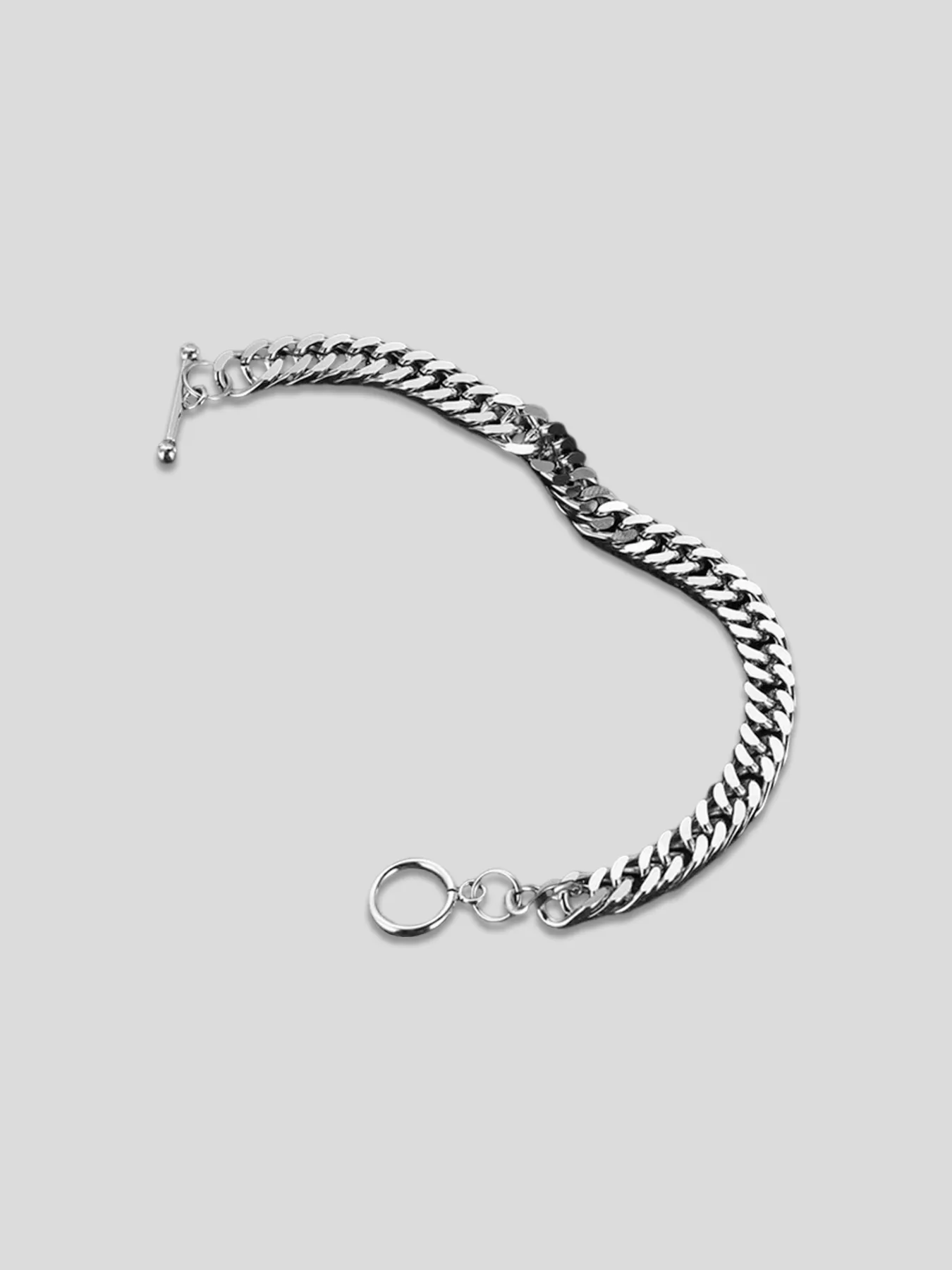 Fioboc Simple Punk Titanium Steel Bracelet sold by Fioboc product image thumbnail 3