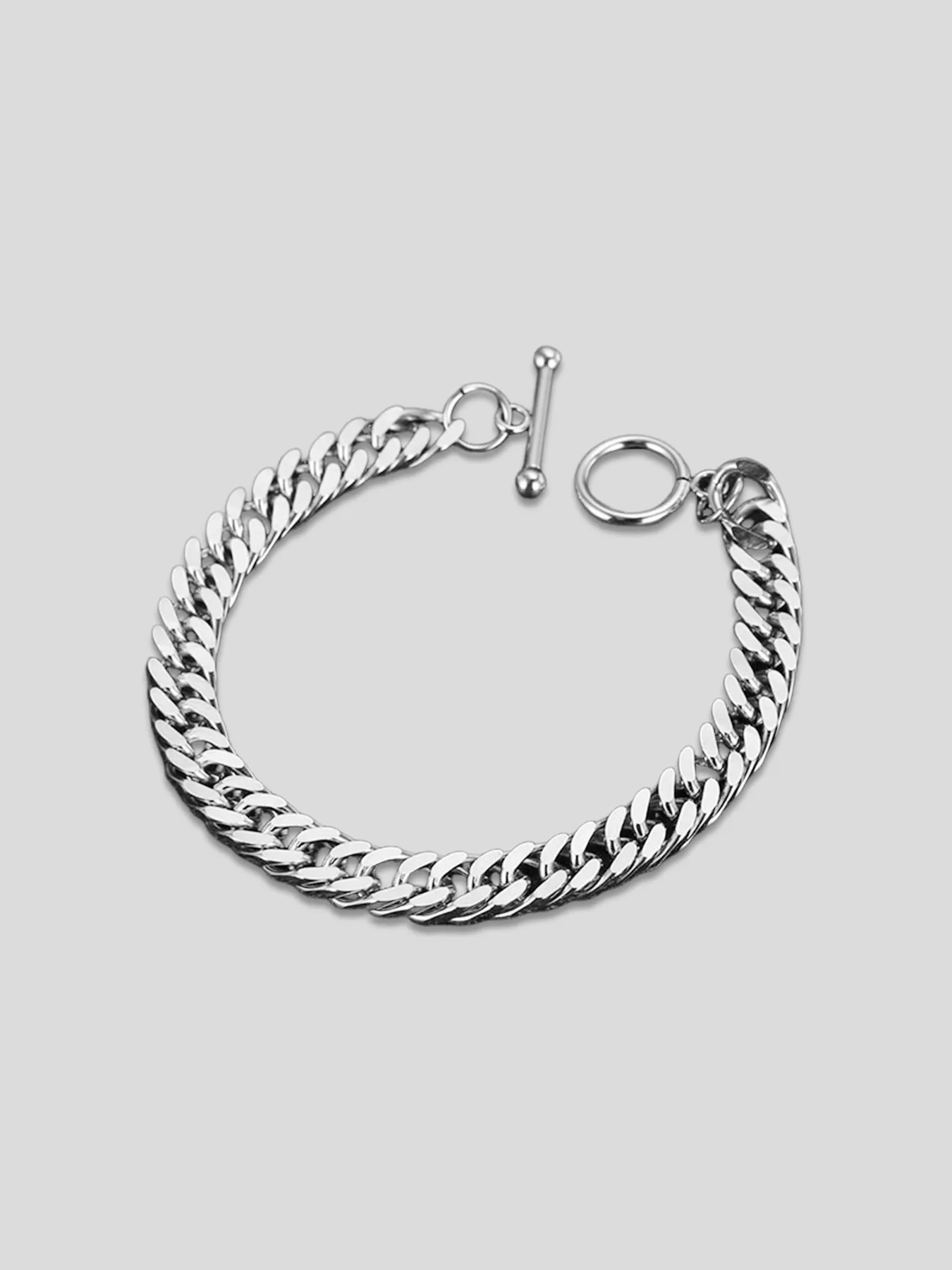Fioboc Simple Punk Titanium Steel Bracelet sold by Fioboc product image thumbnail 2