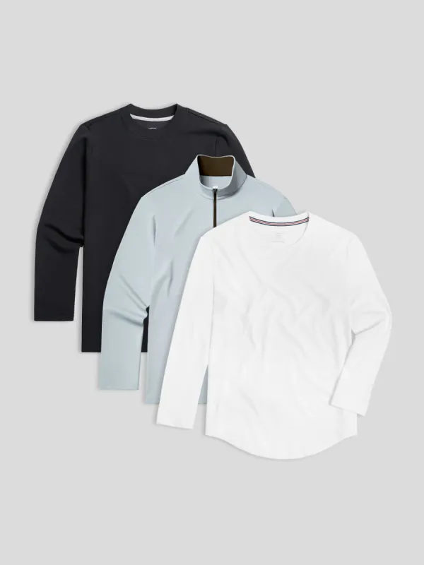 Best-Selling Long Sleeve Tee 3-Pack sold by Fioboc