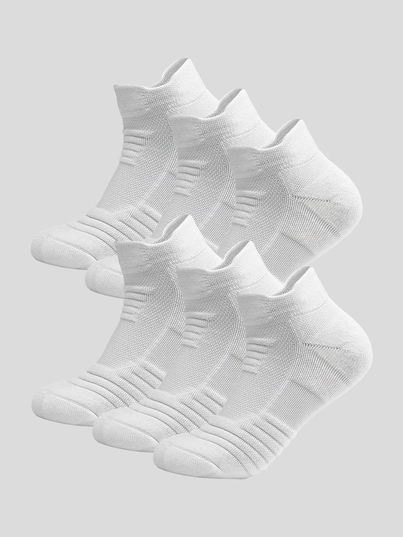 Solid Color Cotton Low Socks 6-Pack sold by Fioboc