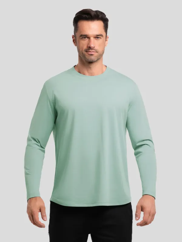 StaySmooth Classic Fit Long Sleeve Curve Hem Tee: New Colors sold by Fioboc