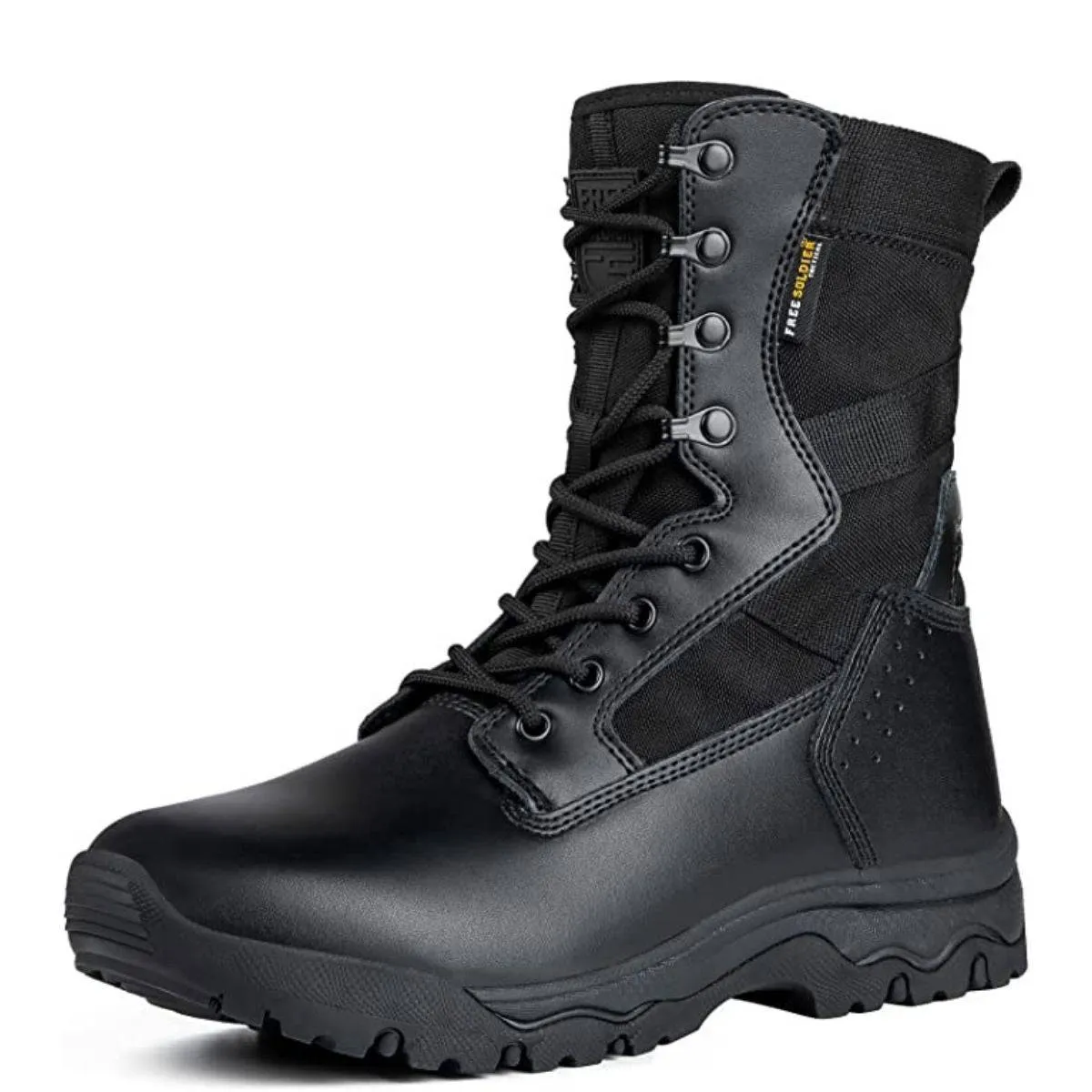 HOPPER 8" Men’s Military Tactical Black Leather Boots sold by Freesoldier