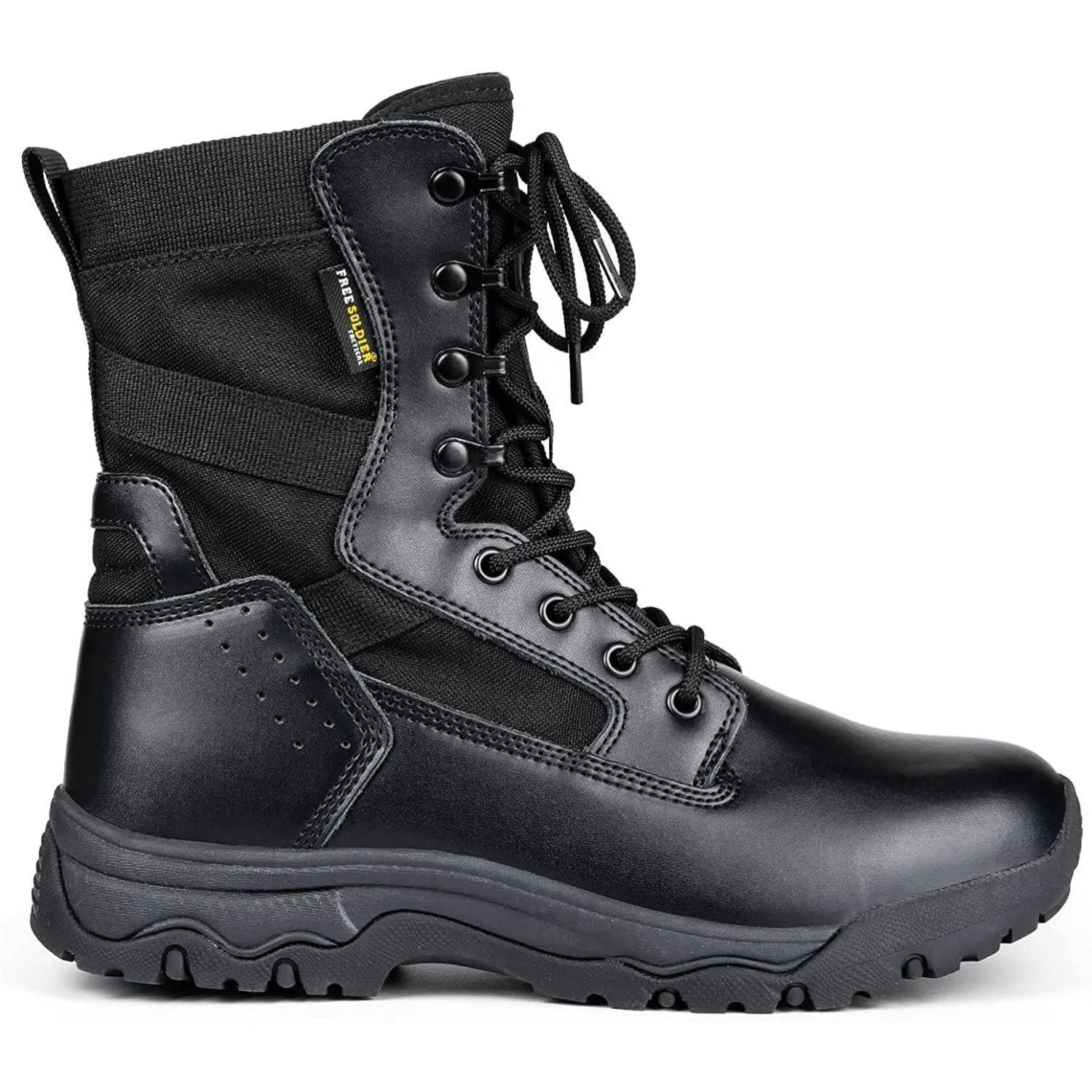 HOPPER 8" Men’s Military Tactical Black Leather Boots sold by Freesoldier product image thumbnail 2