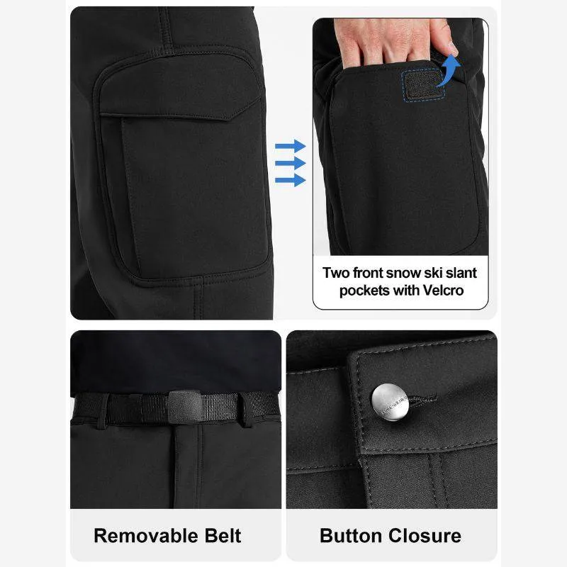 Sharkskin Windproof Softshell Fleece Lined Cargo Pants sold by Freesoldier product image thumbnail 5