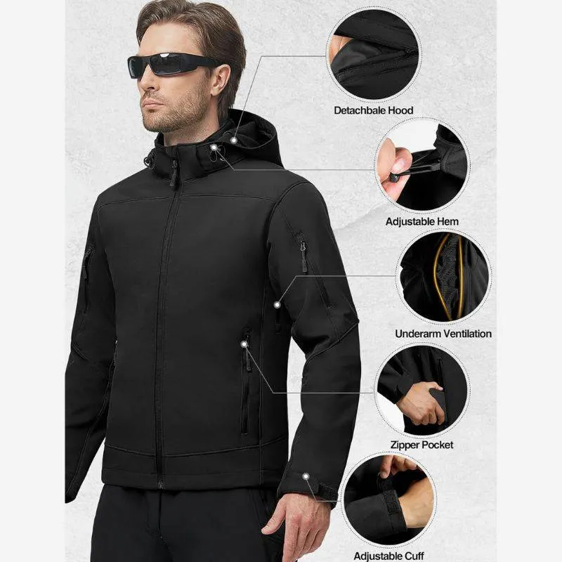 CACHALOT Men's Waterproof Softshell Hiking Jacket sold by Freesoldier product image thumbnail 4