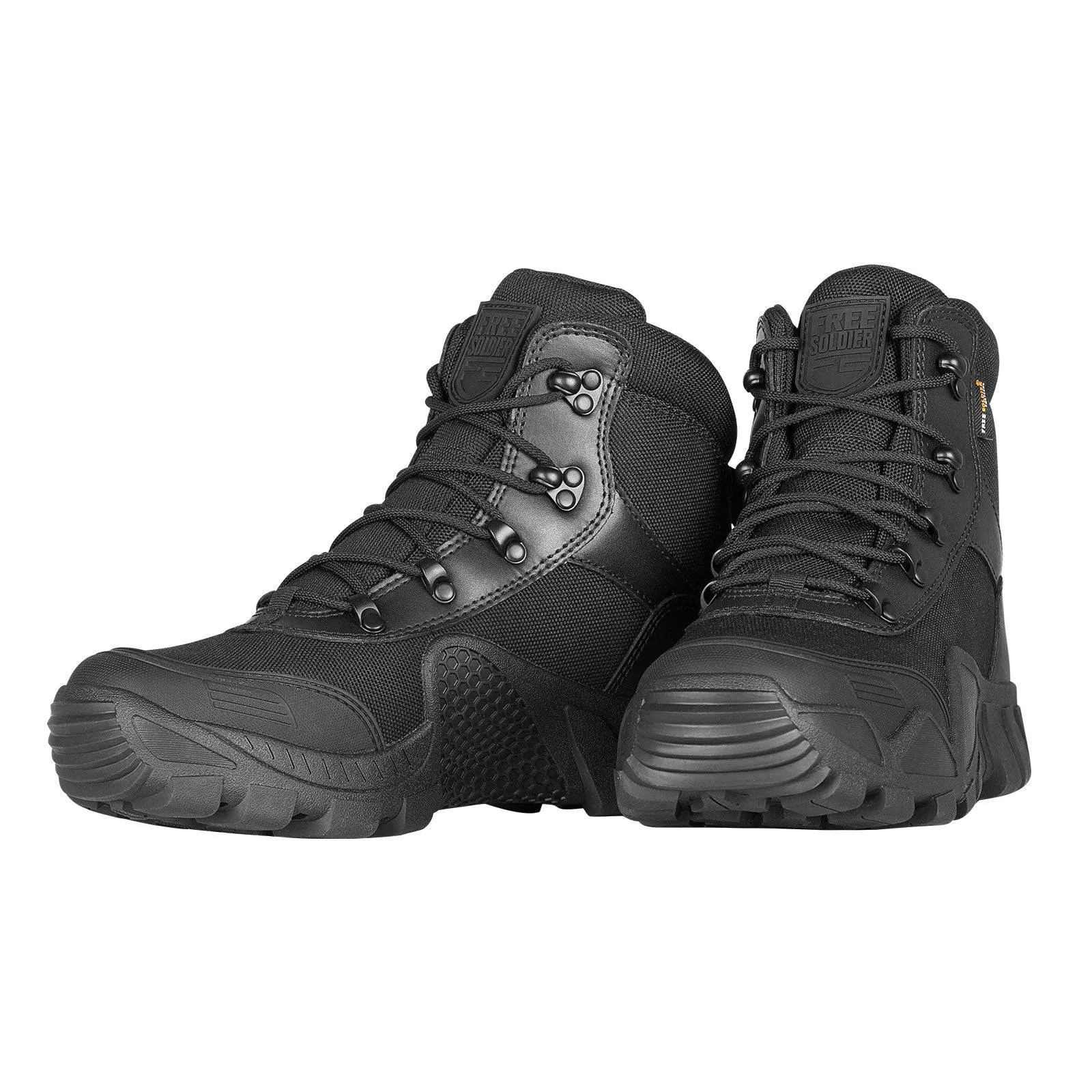 FREE SOLDIER Outdoor Men's Suede Leather Waterproof Hiking Work Boots sold by Freesoldier product image thumbnail 4