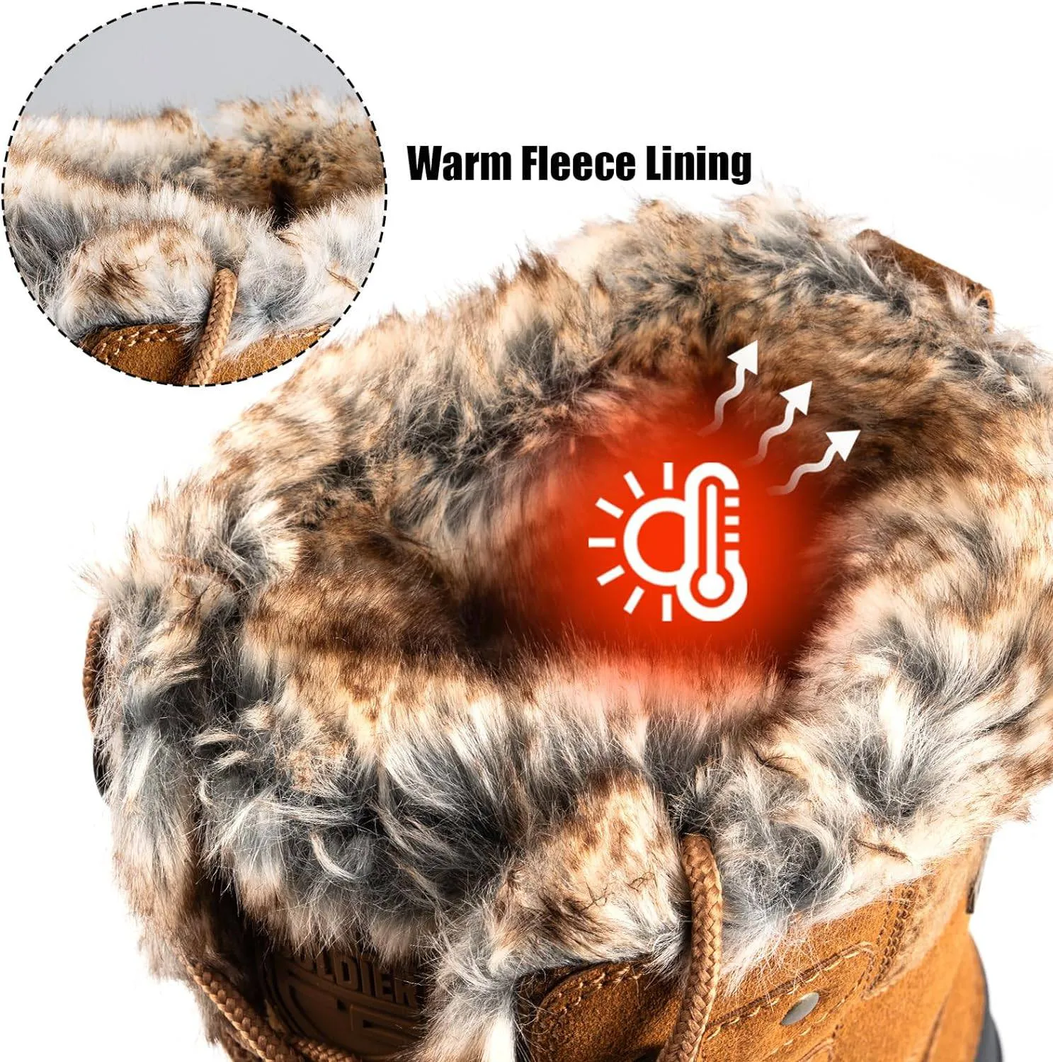 MARYJANE Women’s Waterproof Snow Hiking Boots sold by Freesoldier product image thumbnail 4