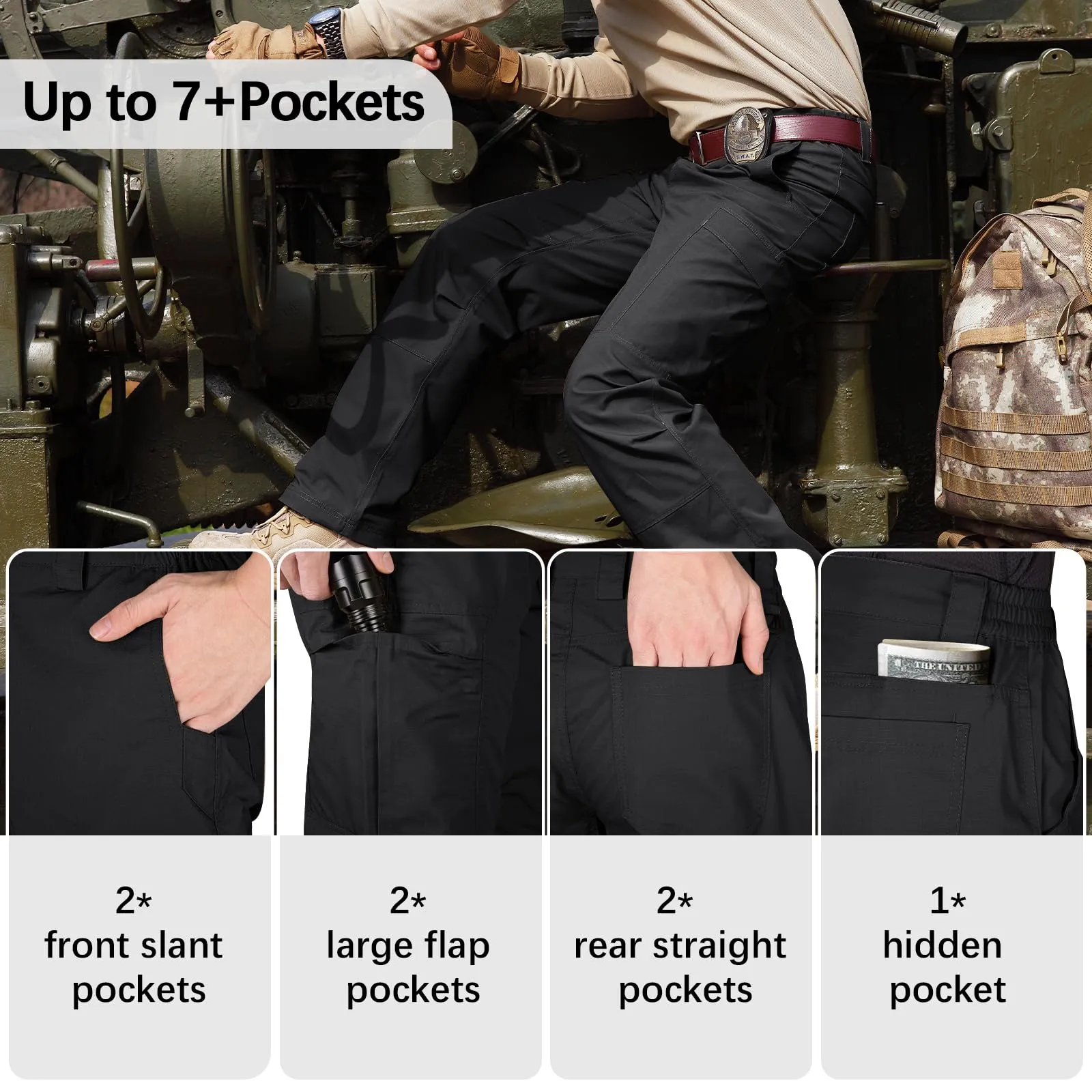 SWIFT Men's Lightweight Ripstop Tactical Pants sold by Freesoldier product image thumbnail 4