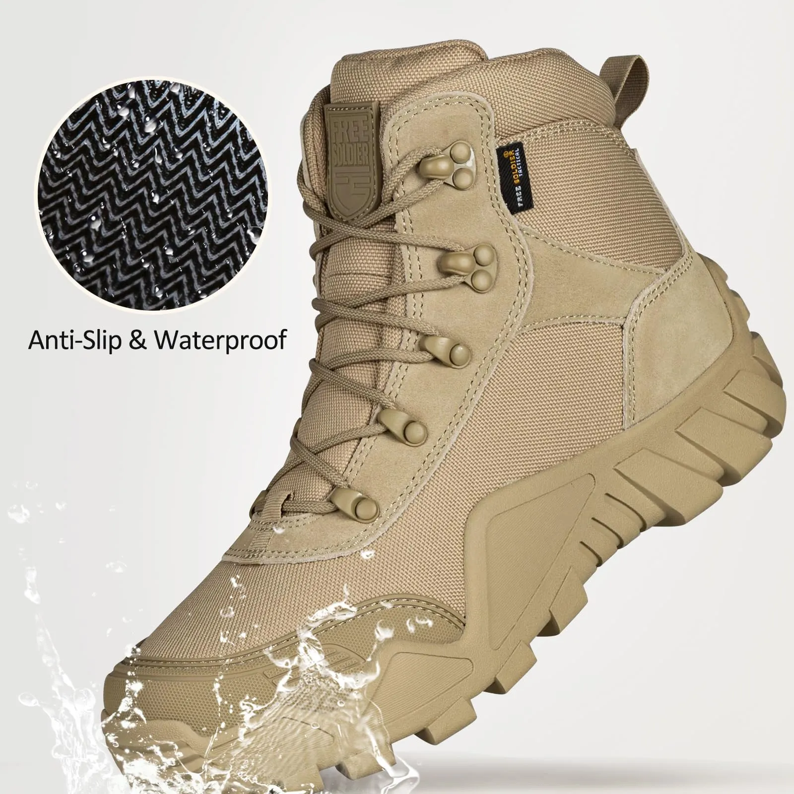 DRAGONBANE 4.6" Men’s Military Waterproof Working Boots sold by Freesoldier product image thumbnail 3