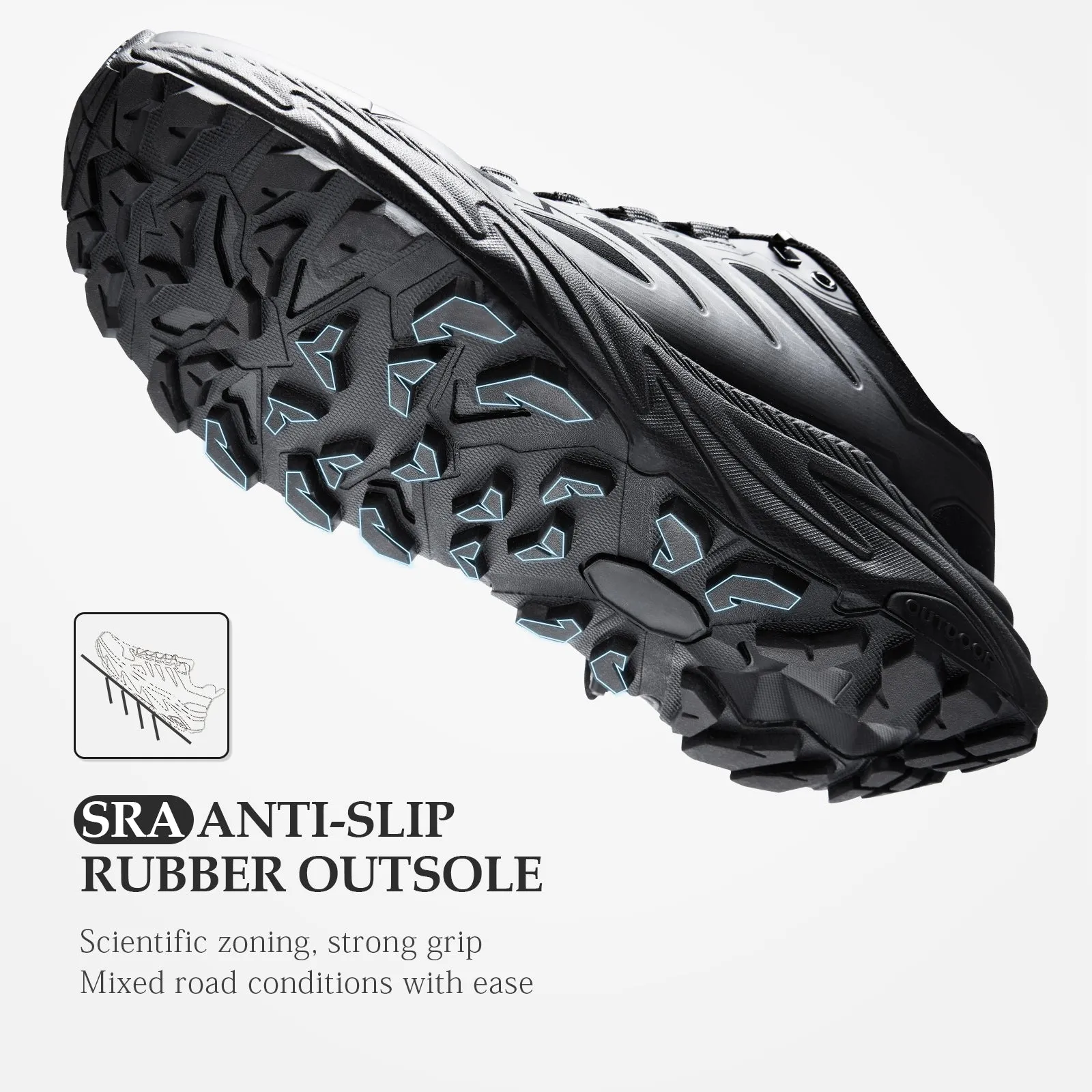 SRA Men's Trail Running Shoes - Lightweight Breathable Non-Slip Zero-Drop for Trail/Hiking sold by Freesoldier product image thumbnail 2