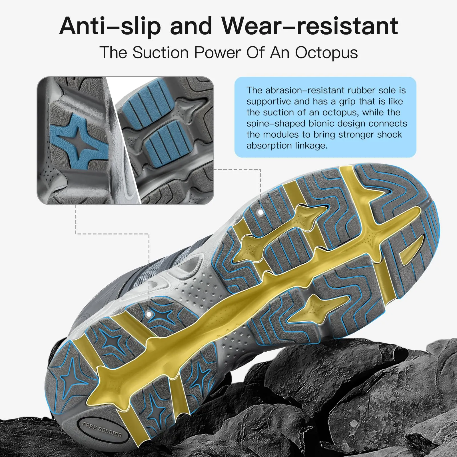 LEOPARD 4.6" Men’s Quick Dry Lightweight Water Shoes sold by Freesoldier product image thumbnail 4