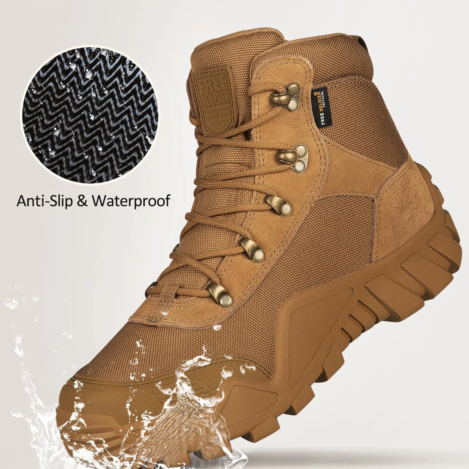 DRAGONBANE 4.6" Men’s Military Waterproof Working Boots sold by Freesoldier product image thumbnail 3