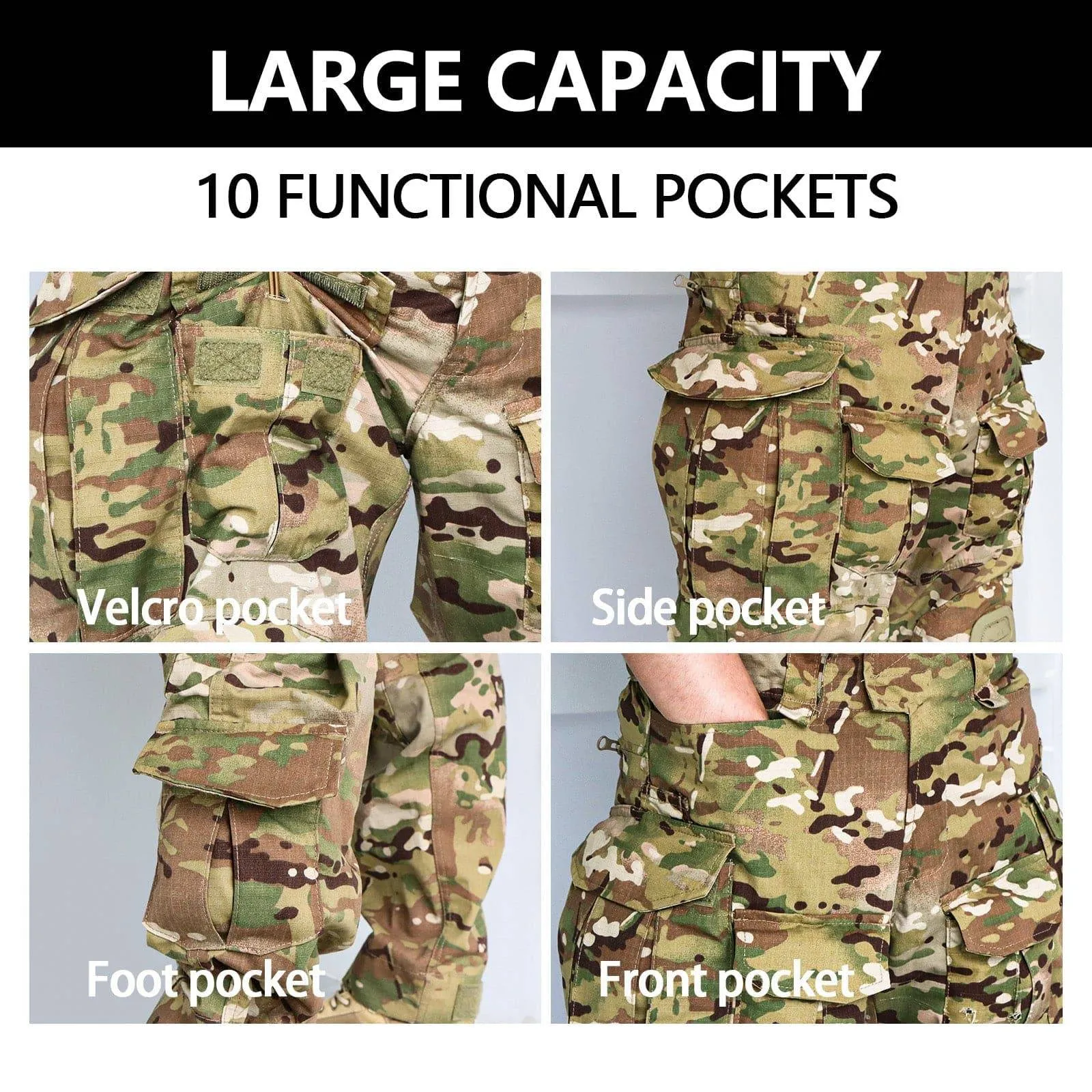 G3 Pro Men’s Combat Tactical Pants w/ Internal Knee Pads sold by Freesoldier product image thumbnail 5