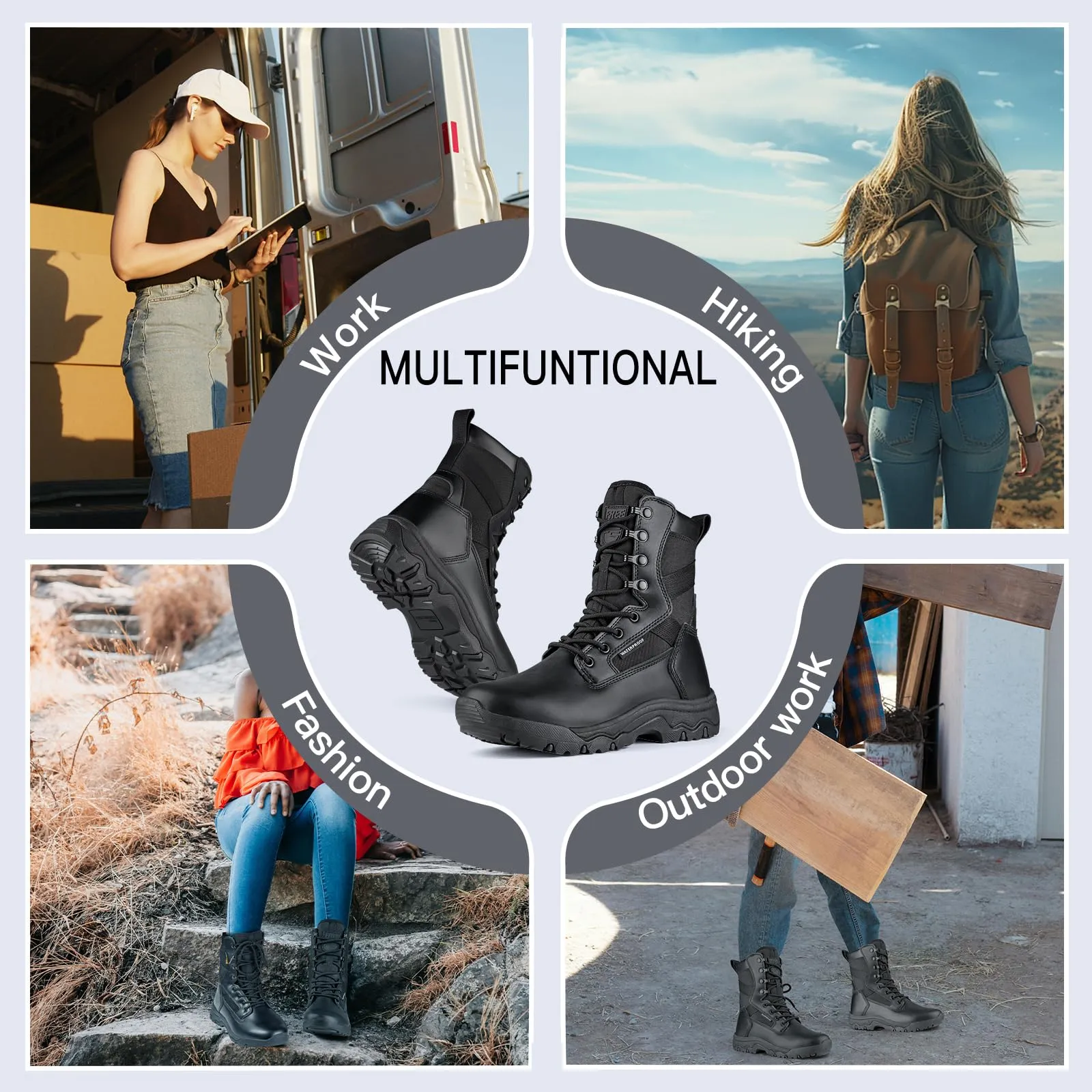 HOPPER 8" Women’s Military Waterproof Tactical Boots sold by Freesoldier product image thumbnail 5