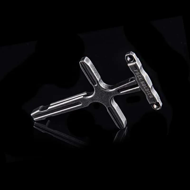 SteeL Cross Necklace sold by Freesoldier product image thumbnail 4