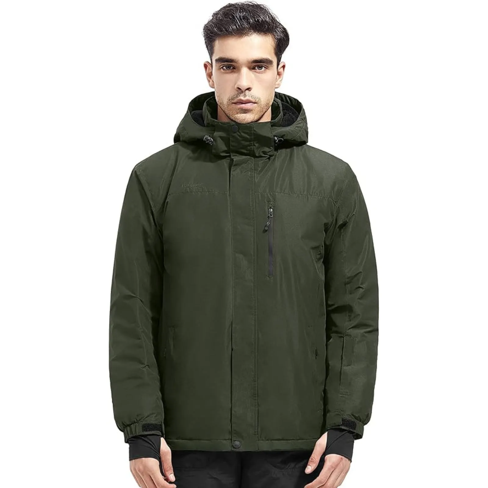 WHALE Men's Waterproof Warm Fleece Lined Ski Jacket sold by Freesoldier product image thumbnail 5