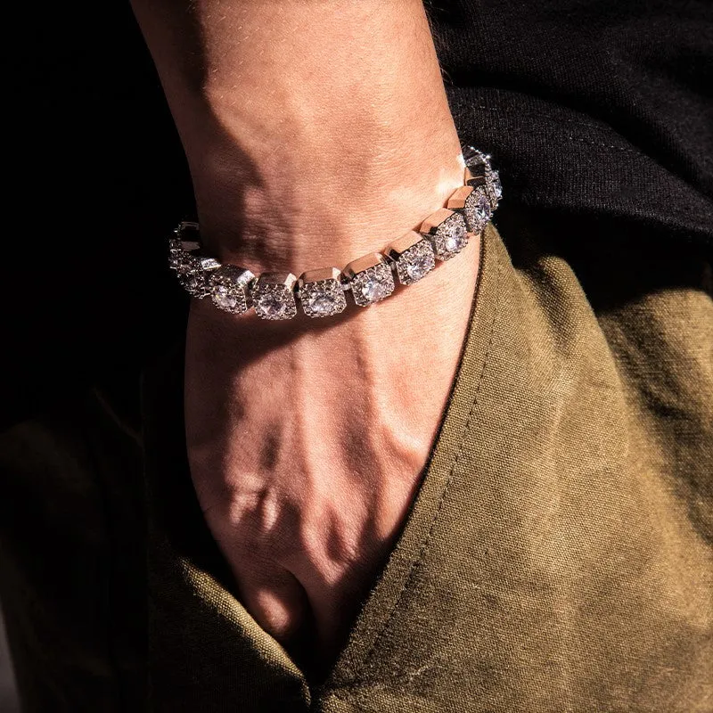 10mm Clustered Tennis Bracelet sold by Ghetluxe product image thumbnail 2
