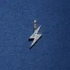 Diamond Lightning Bolt Pendant in 14K Solid Gold sold by Ghetluxe