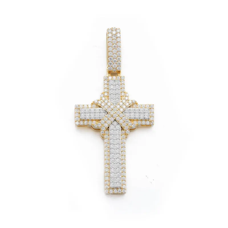Diamond Cross Crucifix Pendant sold by Ghetluxe