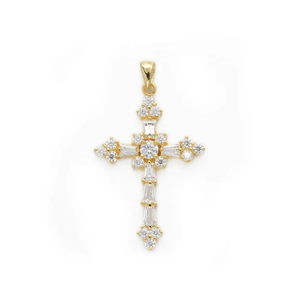 Moissanite Cross Pendant sold by Ghetluxe product image thumbnail 3