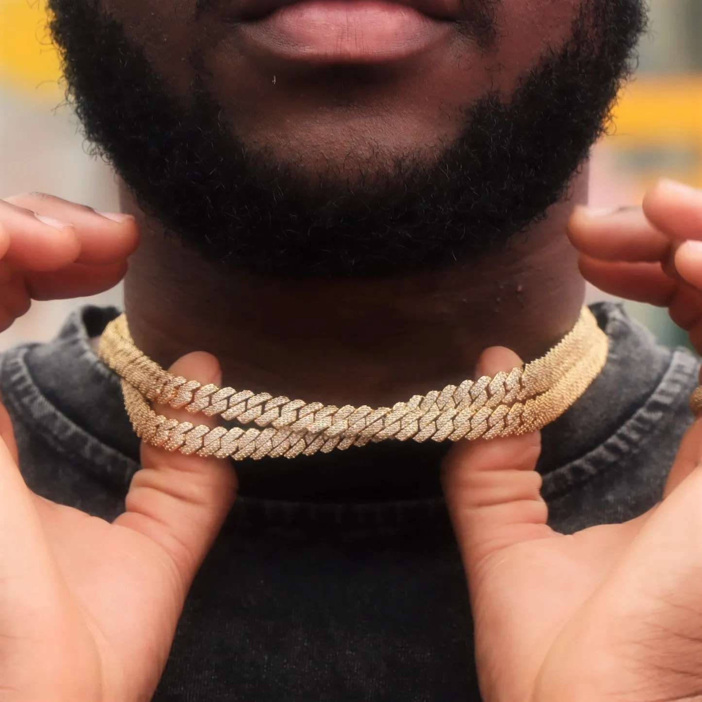 8mm Diamond Prong Cuban Chain sold by Ghetluxe product image thumbnail 2