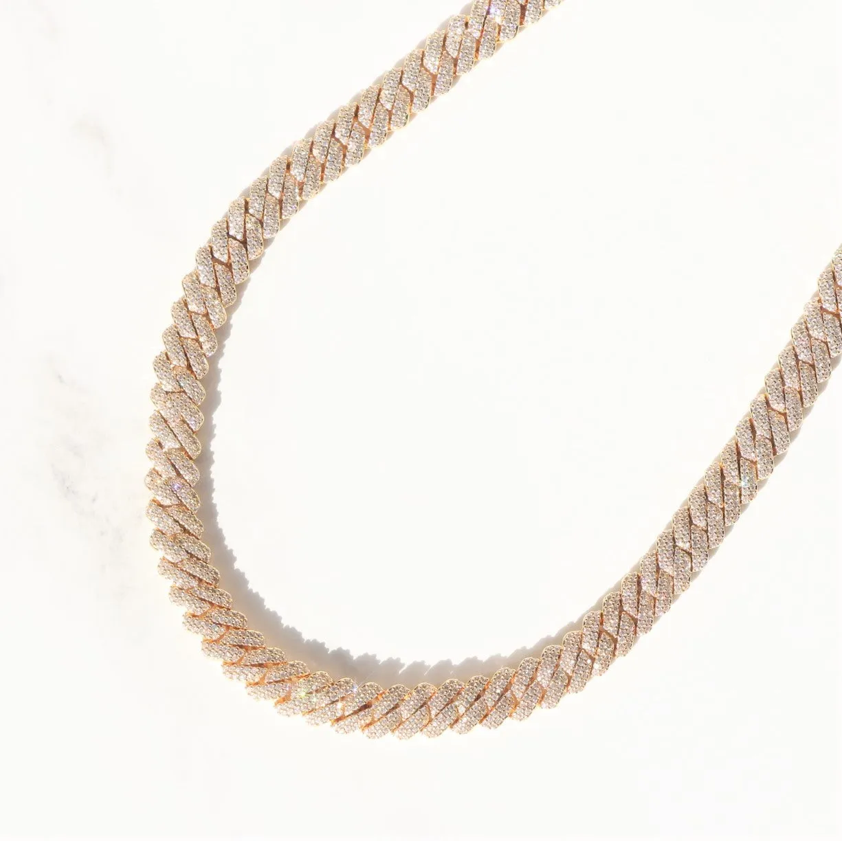 8mm Diamond Prong Cuban Chain sold by Ghetluxe product image thumbnail 3