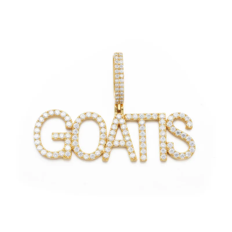 Moissanite S925 Diamond Custom Letter Pendant sold by Ghetluxe