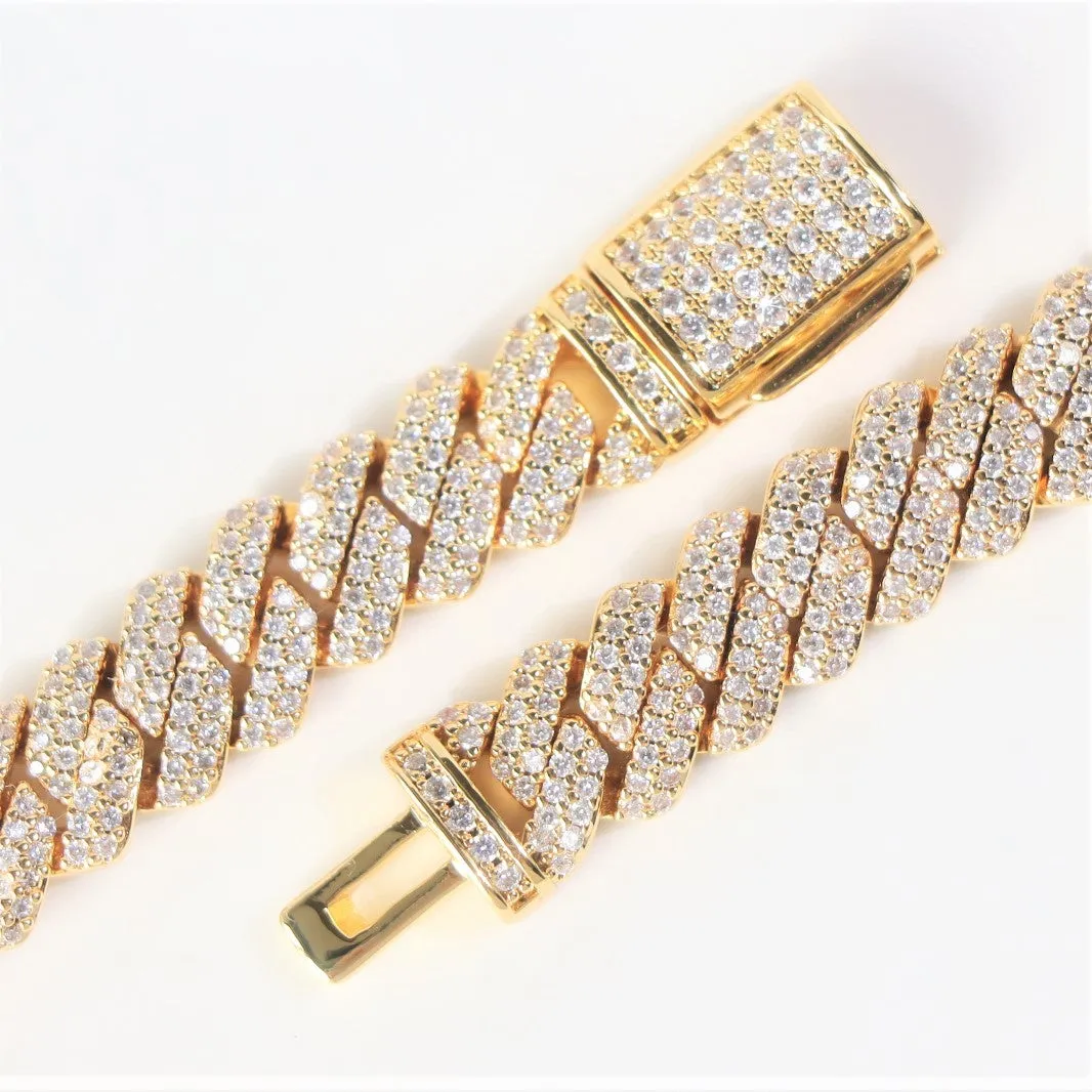 8mm Diamond Prong Cuban Chain sold by Ghetluxe product image thumbnail 4