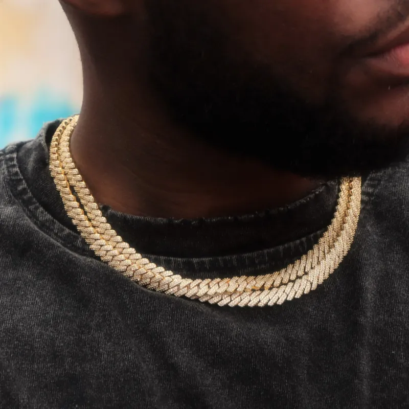 8mm Diamond Prong Cuban Chain sold by Ghetluxe