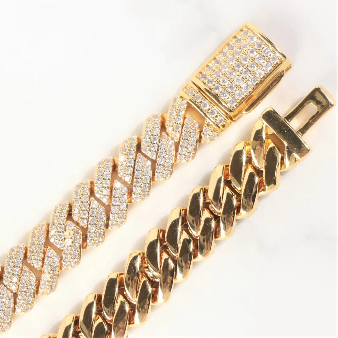 8mm Diamond Prong Cuban Chain sold by Ghetluxe product image thumbnail 5