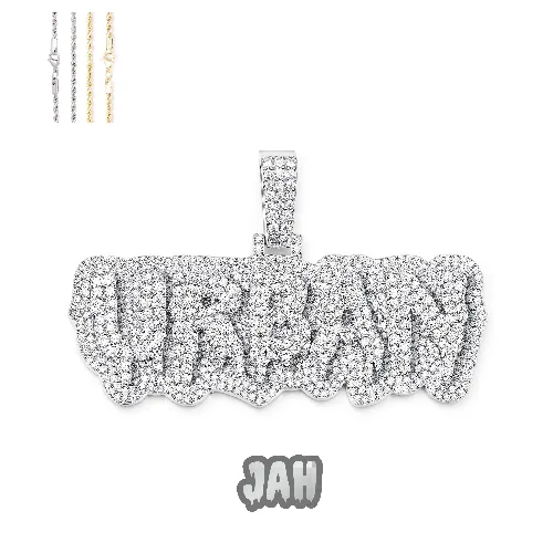 Custom Layered Drip Letter Pendant sold by Ghetluxe