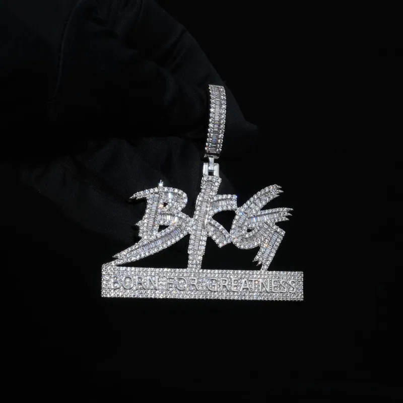 Baguette Born For Greatness Pendant sold by Ghetluxe