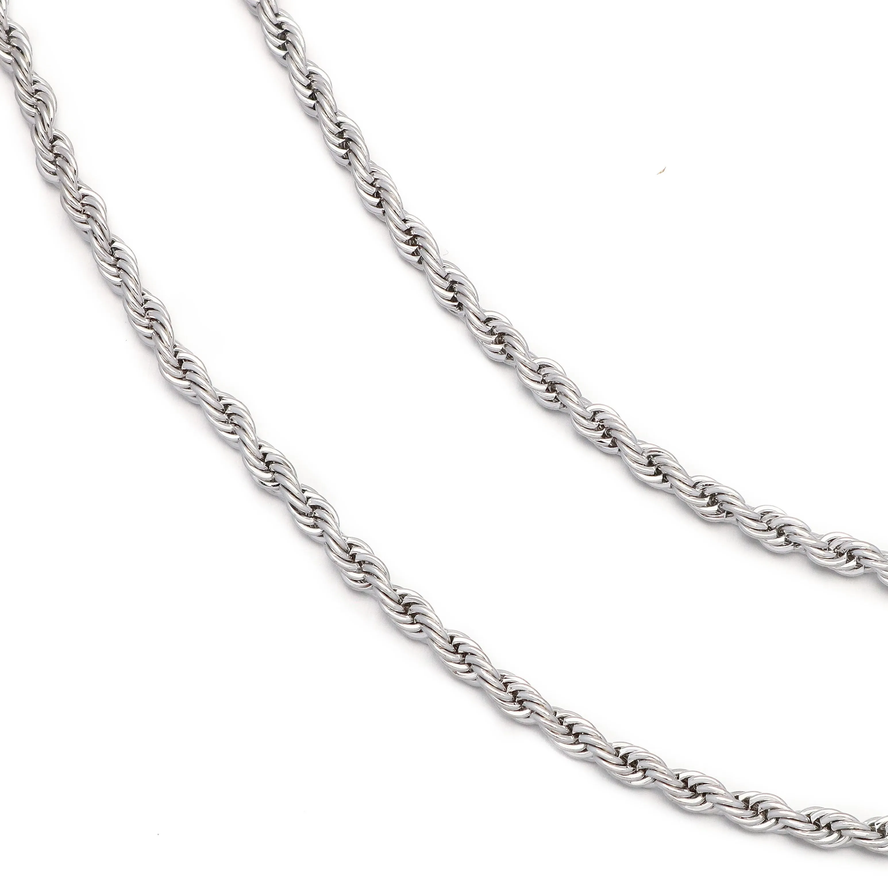 3mm Rope Chain in White Gold sold by Ghetluxe product image thumbnail 4