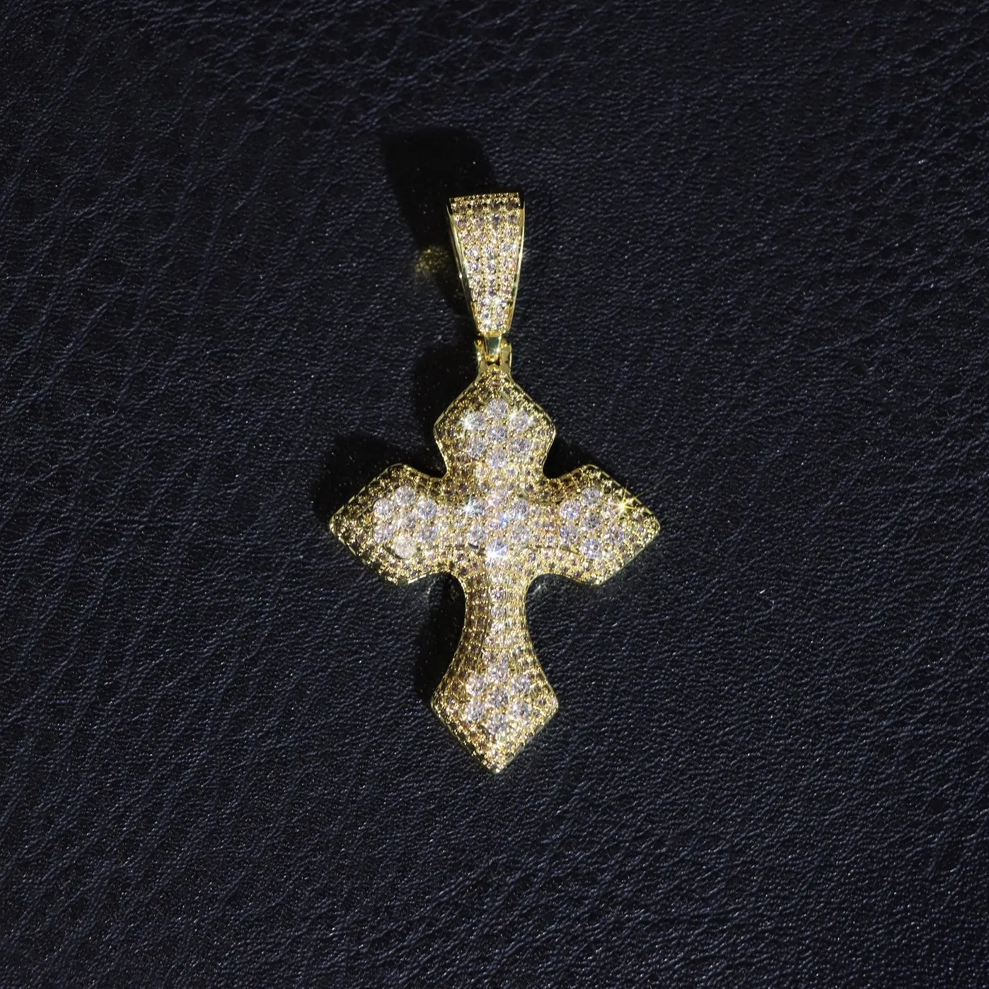 Moissanite Thick Gothic Pendant sold by Ghetluxe product image thumbnail 2